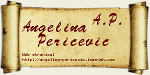 Angelina Peričević vizit kartica